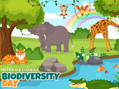 15 World Biodiversity Day Illustration