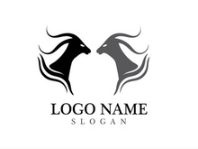 Goat logo template vector icon illustration design