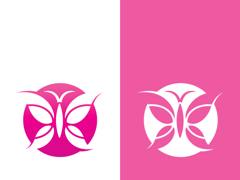 Butterfly logo icon vector design illustration
