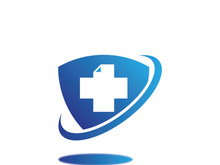 Health medical logo template vector illustration design