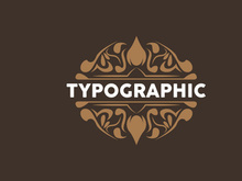 Vector Decorative Vintage Typography Ornament Elements, Greeting Card Design