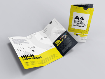 A4 Trifold Brochure Mockups preview picture