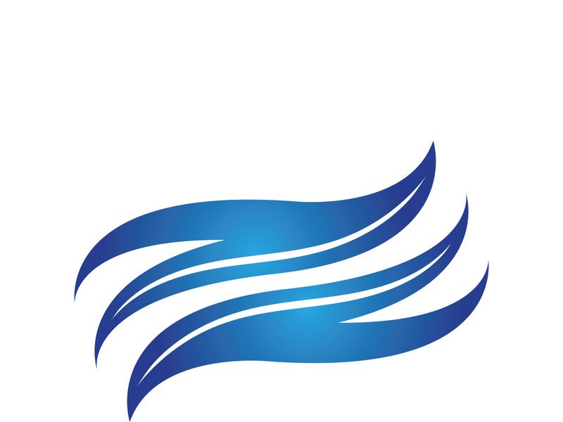 Wave beach vector illustration design logo