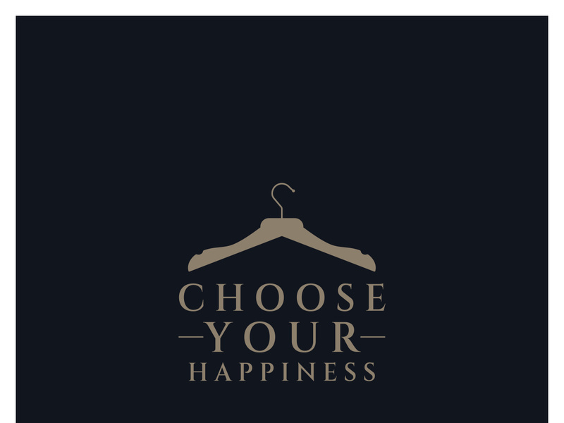 Simple clothes hanger logo details with creative design.for business, boutique, fashion, lifestyle, beauty, wardrobe, wedding dress, clothing store