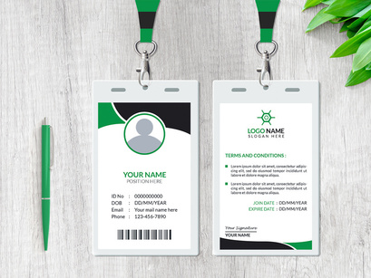 Creative ID Card Design Template