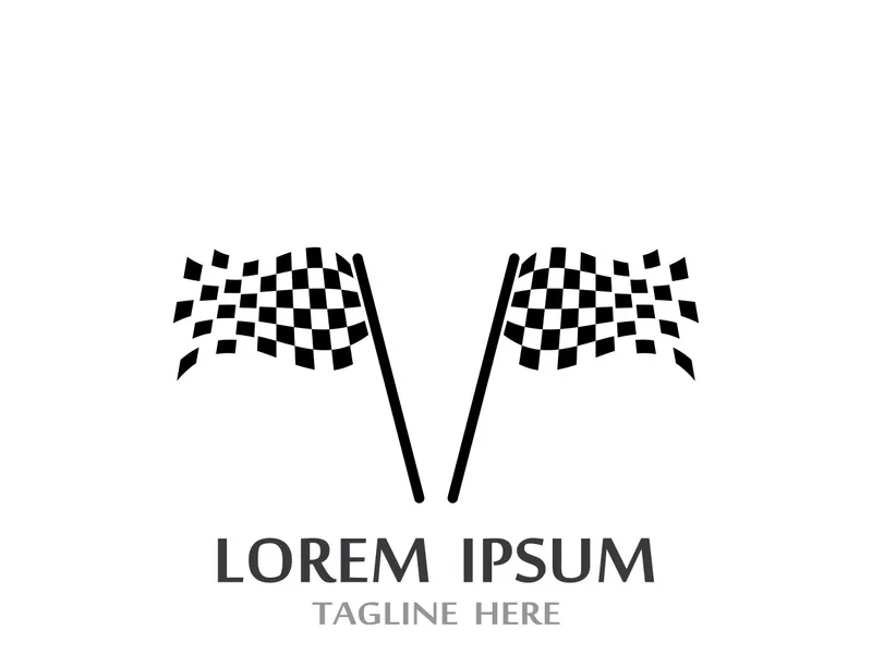 Race flag logo