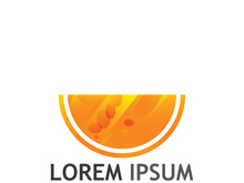 Fresh citrus fruit logo design.