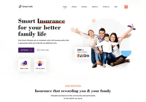 Insurance Landing Page Design