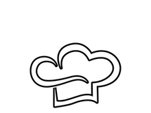 hat chef logo template vector illustration