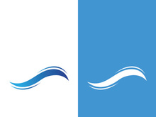 Wave beach vector illustration design logo