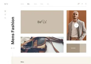 BeU: Free Fashion Website Template for Figma