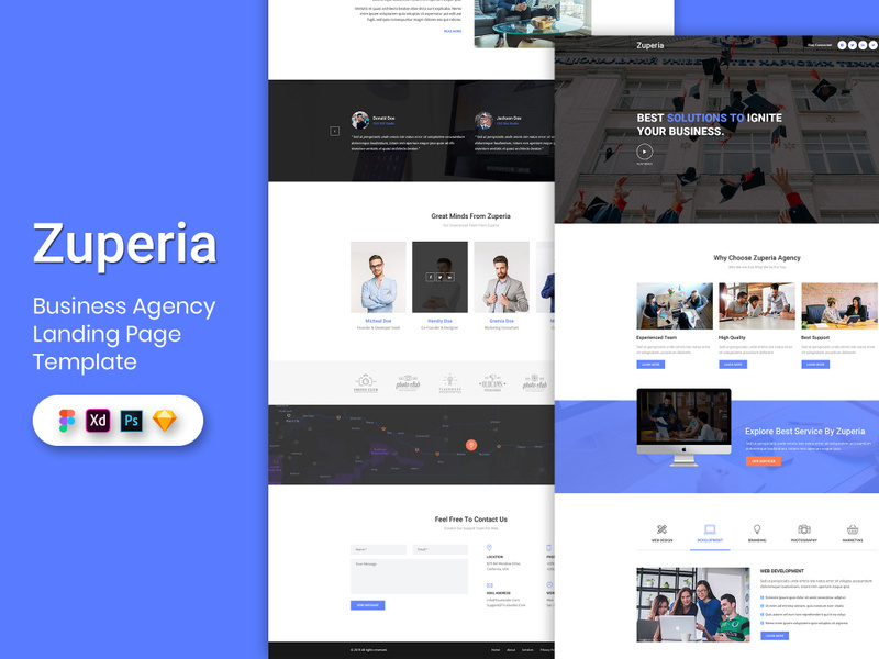 Business Agency Landing Page Template