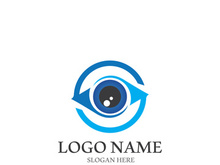 Branding identity corporate eye care vector logo design