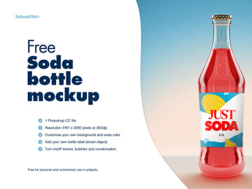Soda Bottle Mockup preview picture