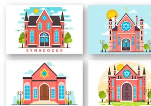 10 Synagogue Building Illustration