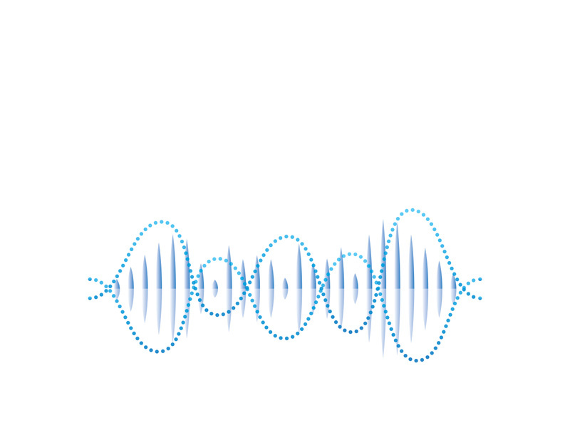 Sound waves vector illustration design template