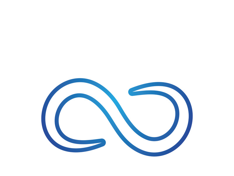 Infinity logo and symbol Design Vector