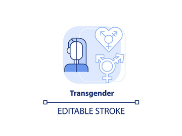 Transgender light blue concept icon preview picture