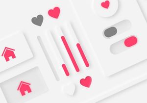 Neumorphism/Skeuomorphism Design components