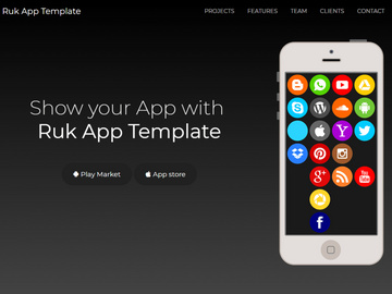Ruk App Landing Template preview picture