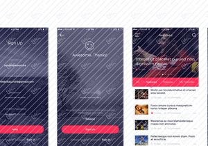 Clean & Modern iOS UI Kit [PSD]