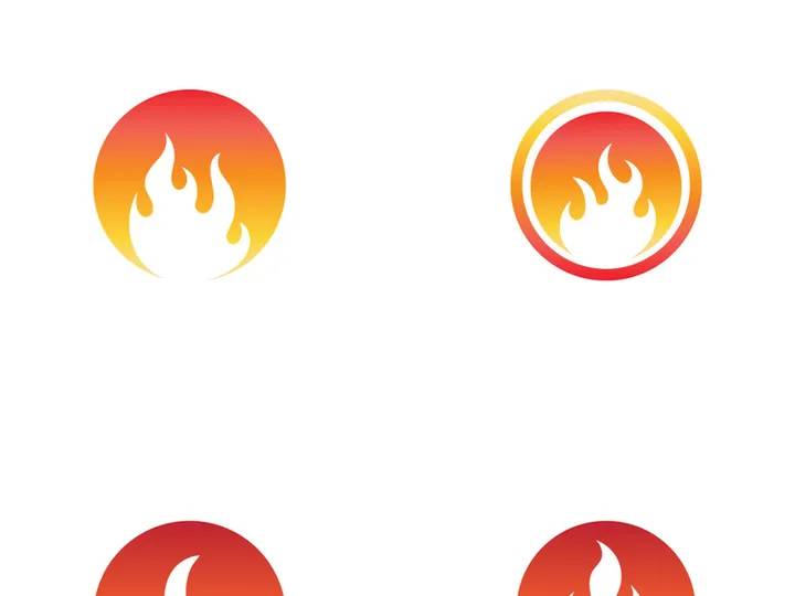 Fireball logo design with modern concept