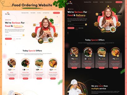 Food Hut (Food Ordering Responsive Design)
