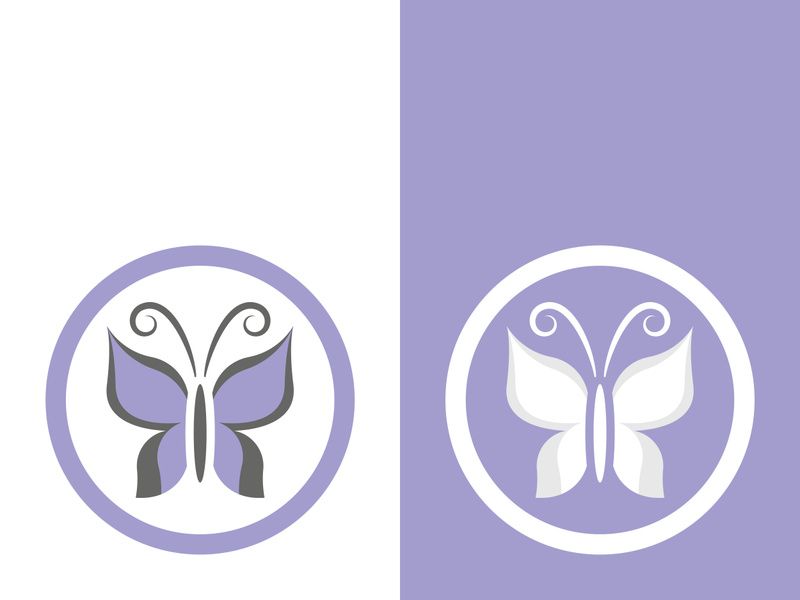 Butterfly logo icon vector design illustration