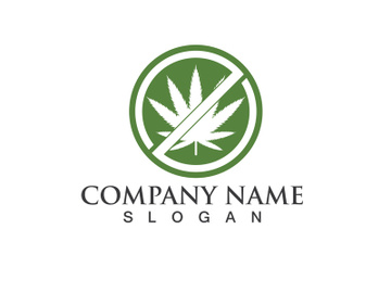 Canabis leaf vector illustration icon preview picture