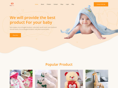 Baby-Care-Product-Website-Landing-Page