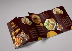 Fast Food Trifold Brochure