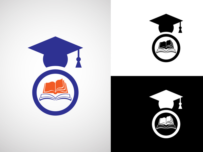 Education logo design vector template, Education and graduation logo vector illustration