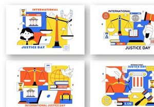 10 International Justice Day Illustration