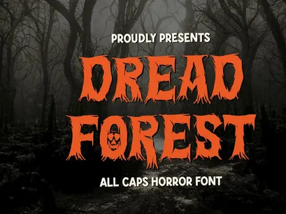 Dread Forest | All Caps Horror Font