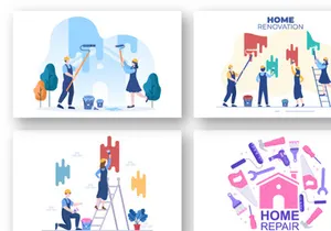 15 Home Renovation or Repair Illustration