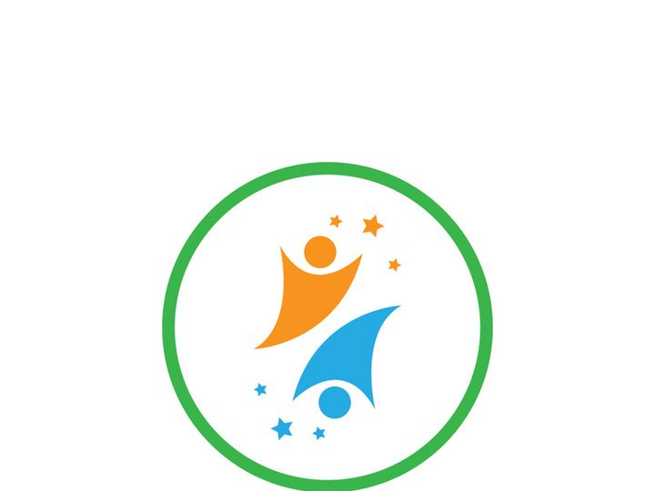 People star logo design to achieve a success or dream.