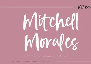 Millicent - Handwritten Script Font