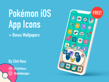 Pokemon iOS App Icons preview picture