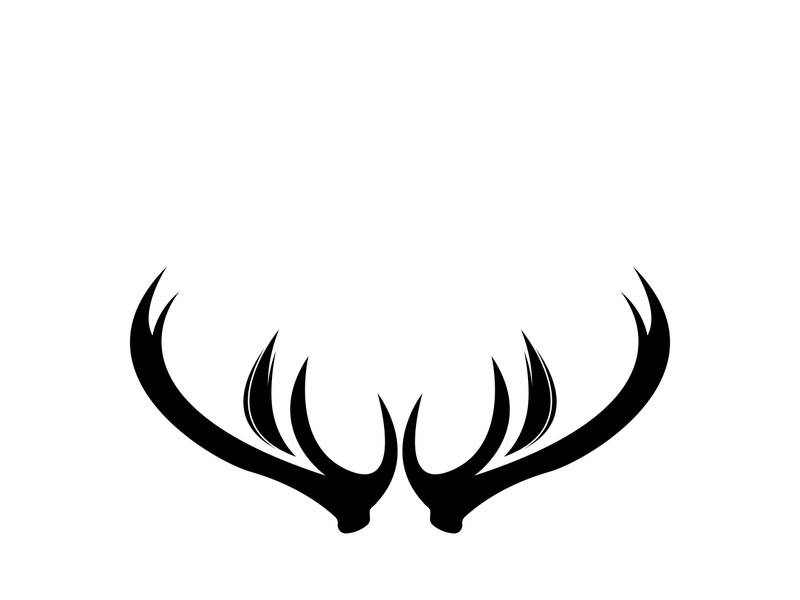 Deer logo template vector icon illustration design
