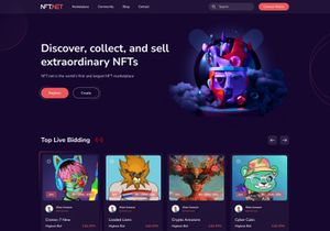 NFT Landing Page UI Design
