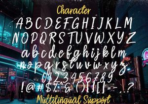 Reinstay - Brush Textured Script Font
