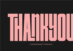 Condensans - Condensed Sans Serif Font