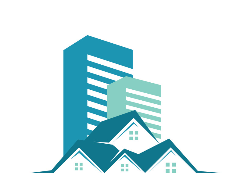 simple real estate logo design,building,skyscraper,property business,apartment,architecture vector