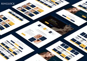 Jewelry Web UI Landing Page Template