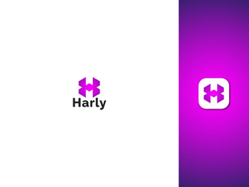 Lettermark Logo - Letter H Logo - Gradient Logo - Business Logo Design preview picture