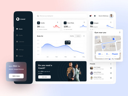 Lionel - Gym Dashboard Saas App