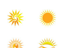 Sun vector illustration icon logo template design