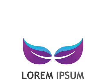 Colorful natural leaf logo design. preview picture