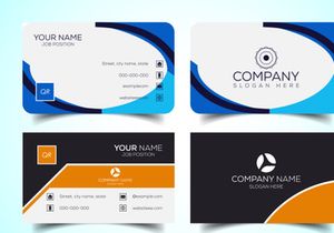 10 Double-sided creative and modern business card template. Vector illustration