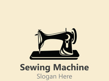 Sewing Machine Logo design concept, Tailor Sewing vector, Fashion Simple Design Template